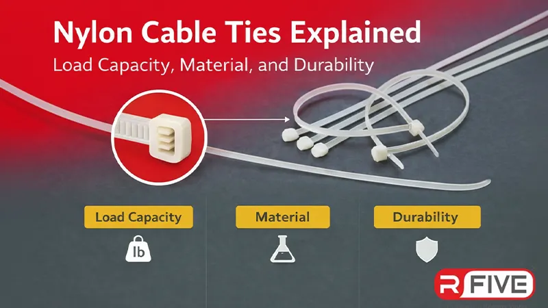 Nylon Cable Ties Explained: Load Capacity, Material, and Durability